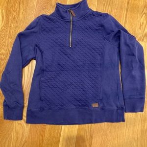 LL Bean quilted quarter zip great condition